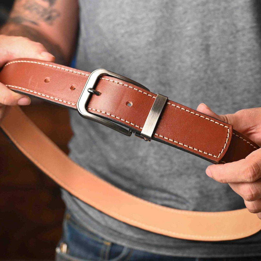 Sturdy CCW Leather Gun Belt