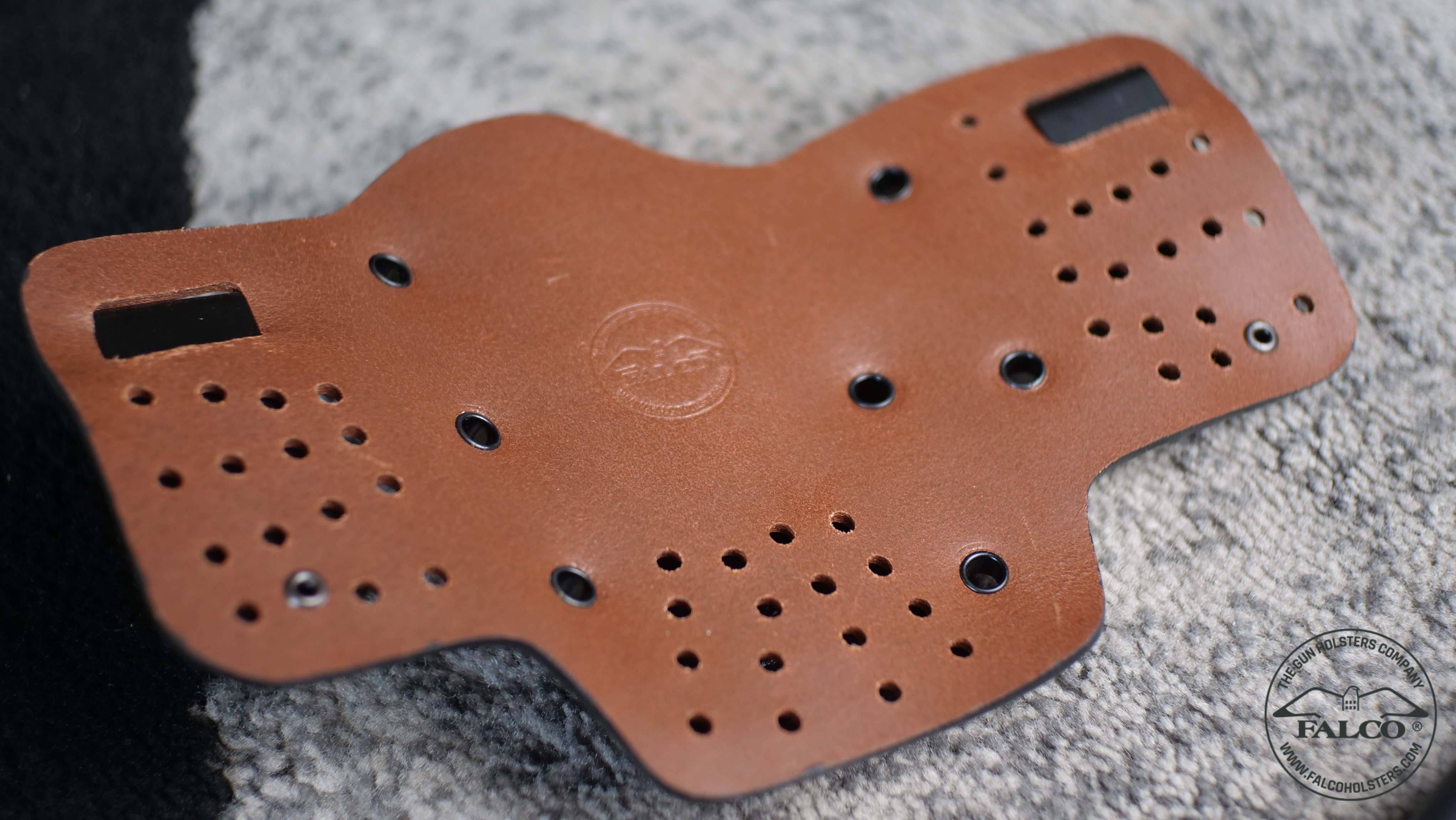 Perforated leather platform of Hybrid IWB Holster