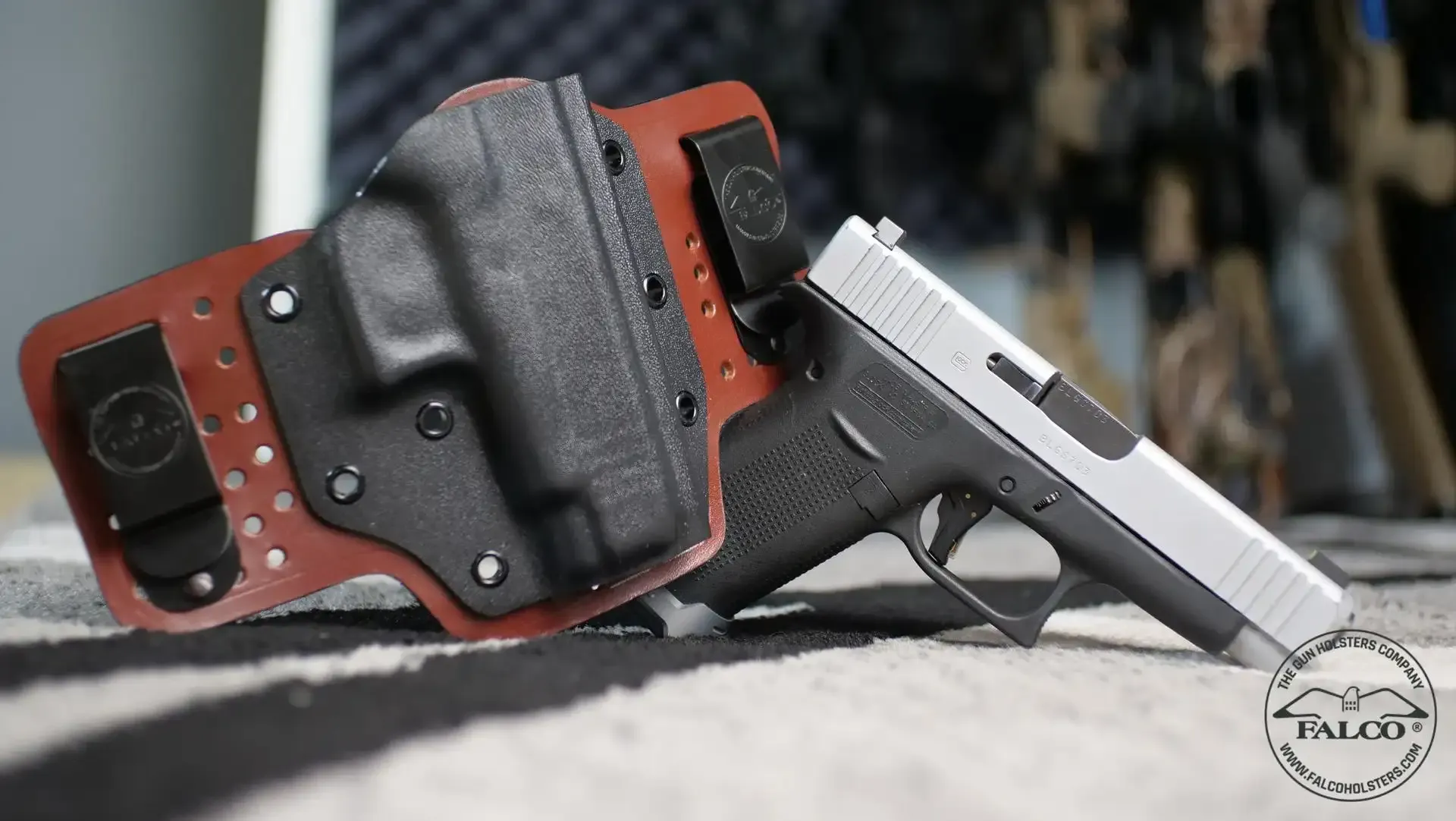 Hybrid waistband holsters for concealed carry