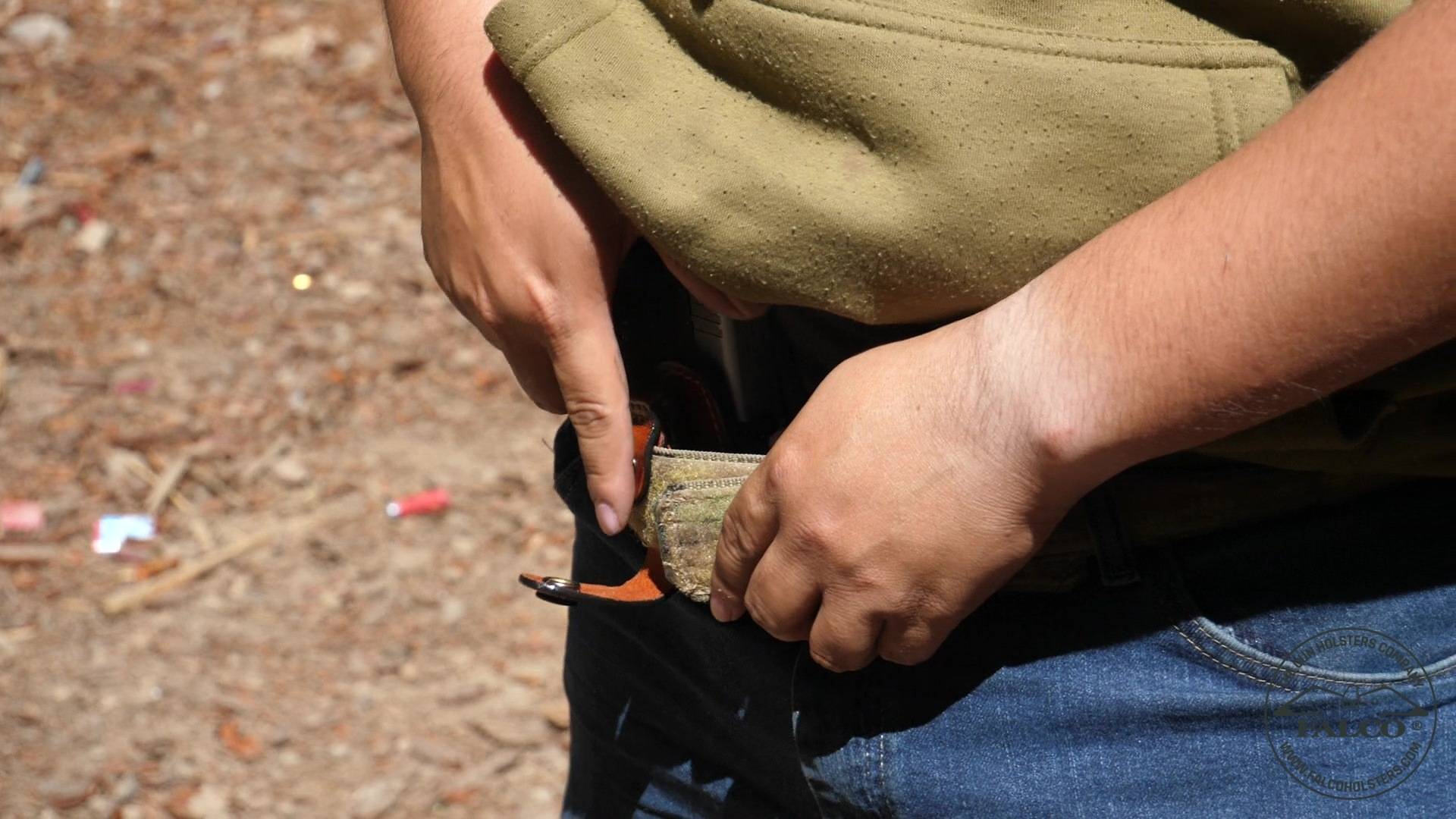 Adjustment of tuckable holster