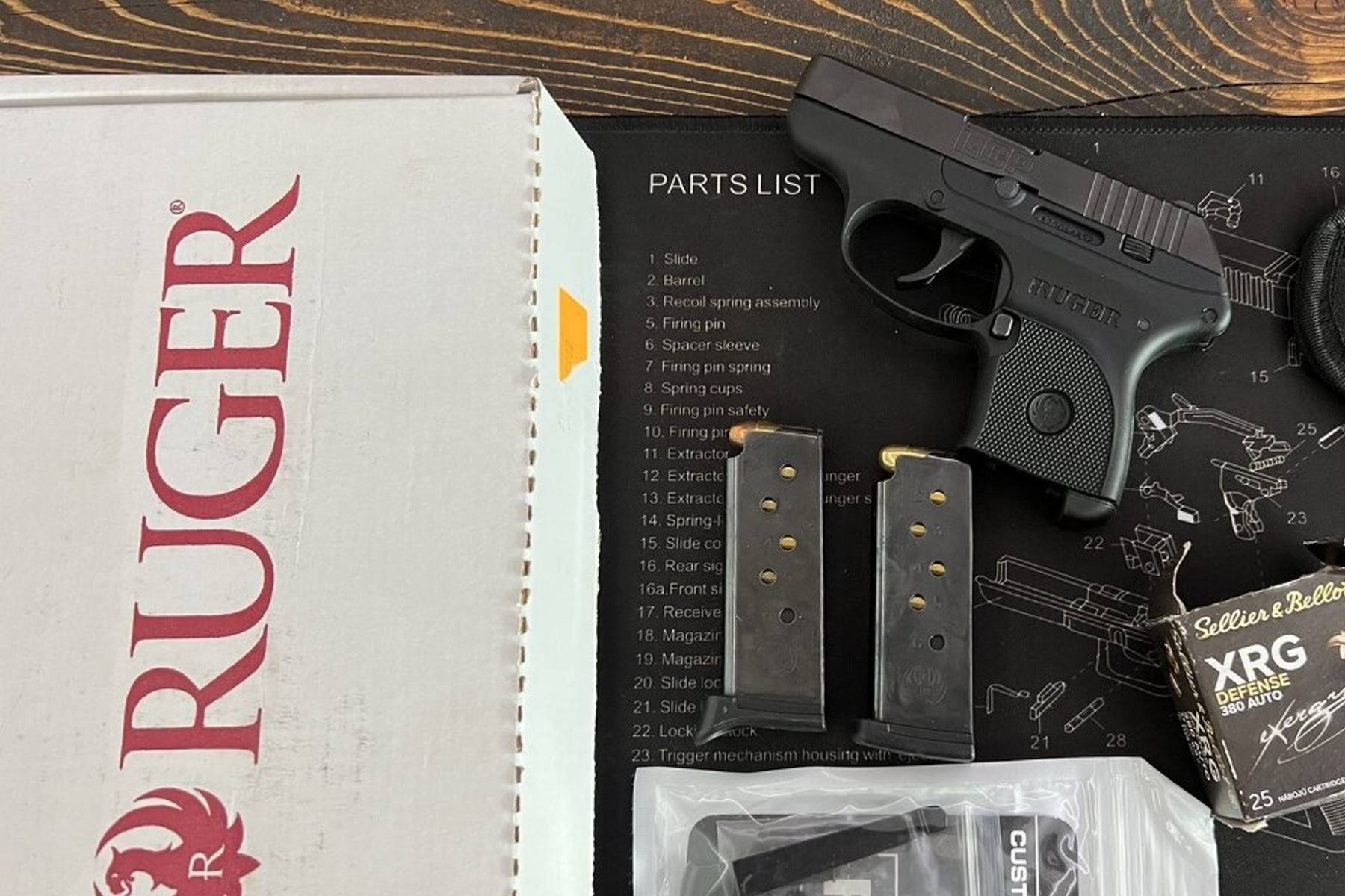 Ruger LCP at a shooting range