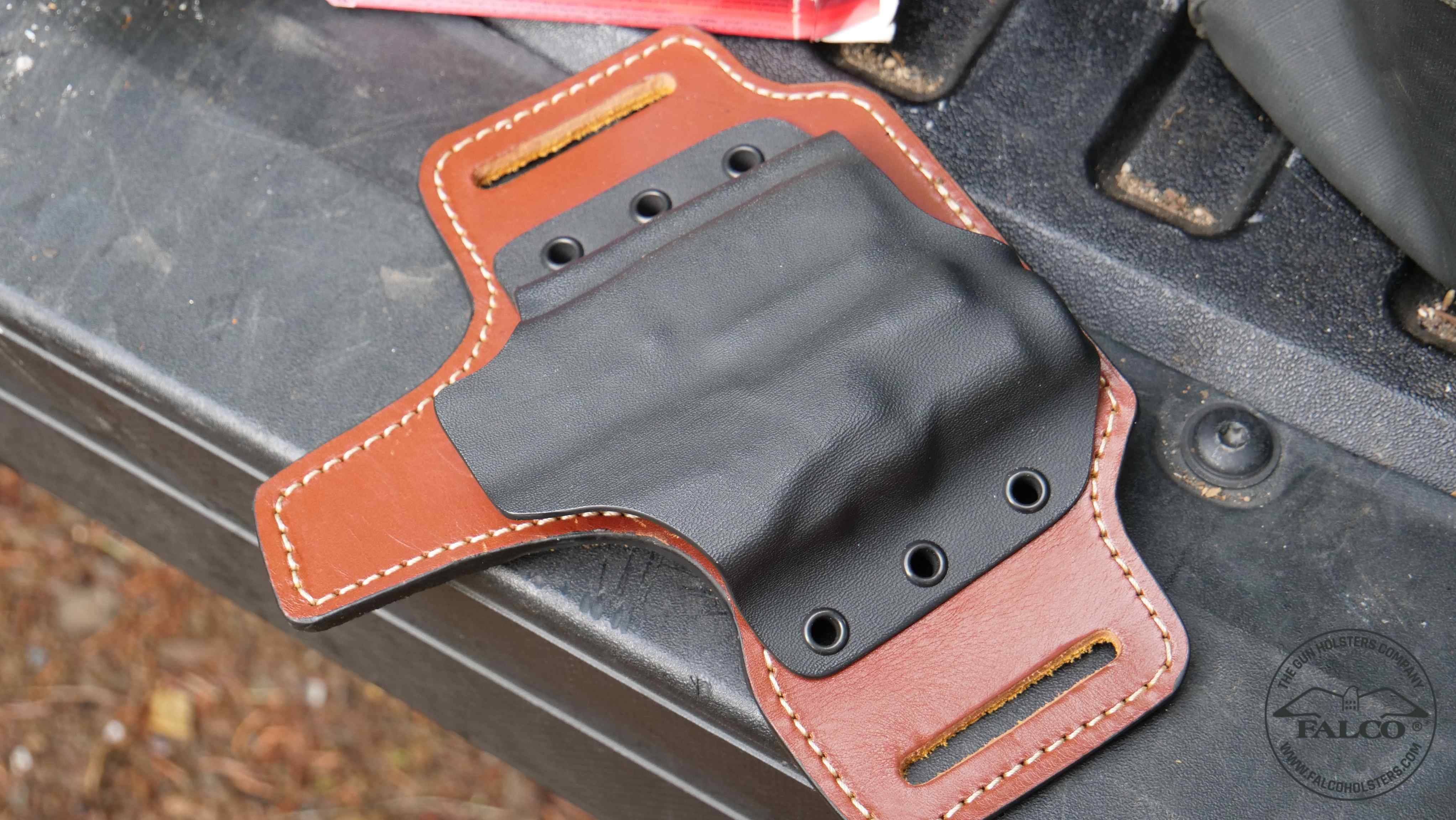 leather and Kydex holster