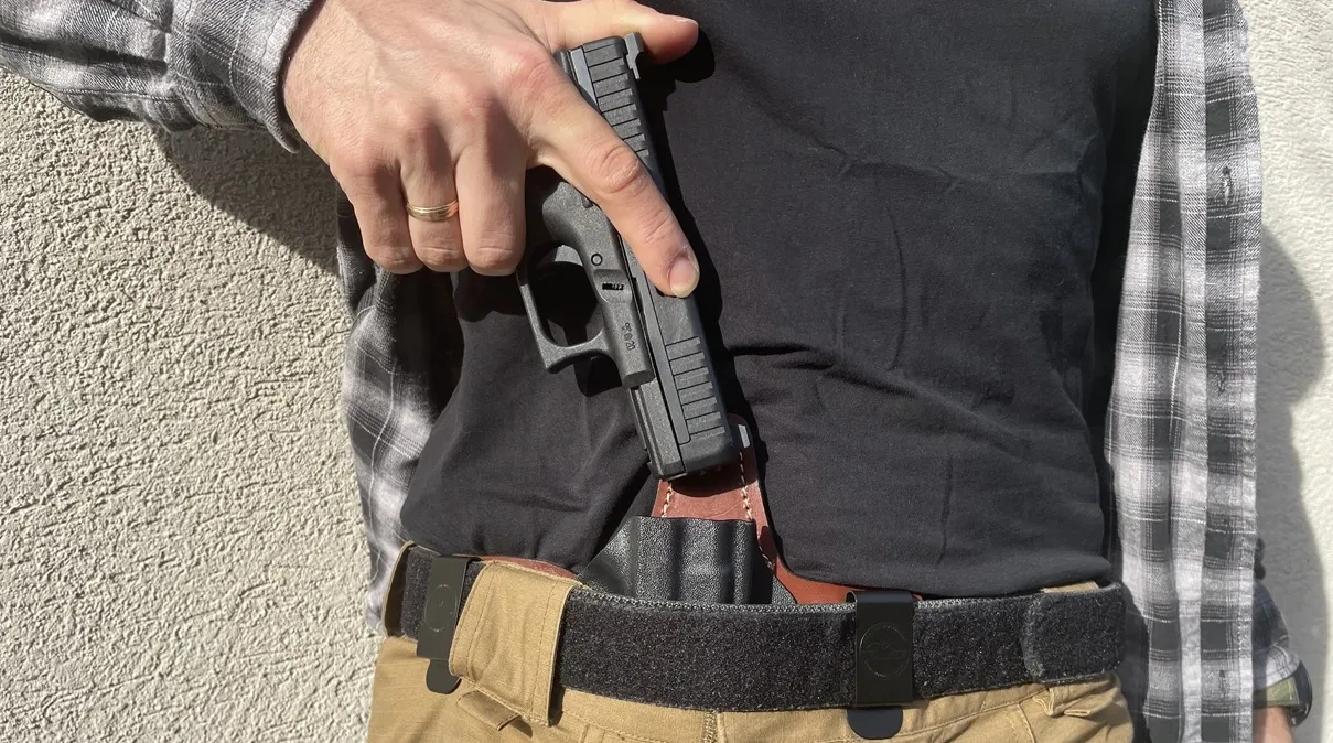 Glock 19X with a hybrid holster