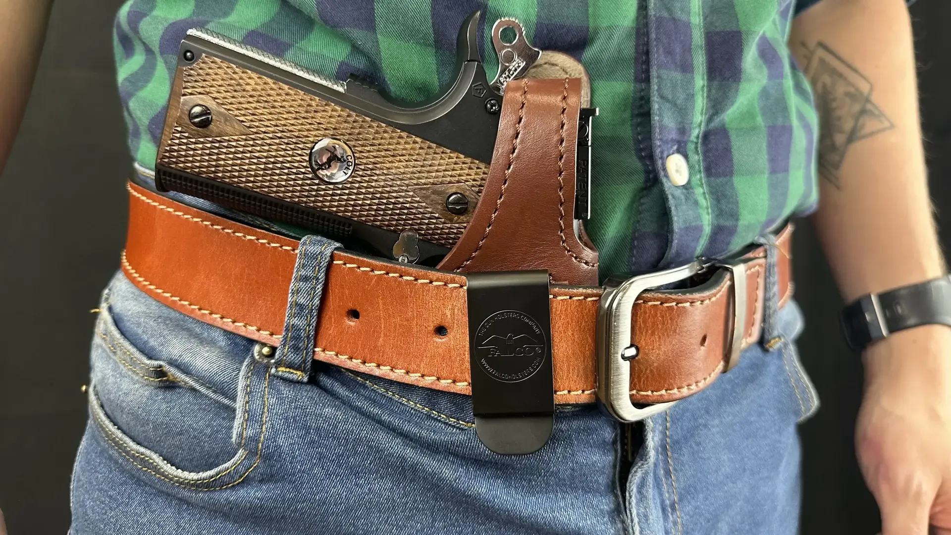 Level 1 Leather IWB holster for 1911