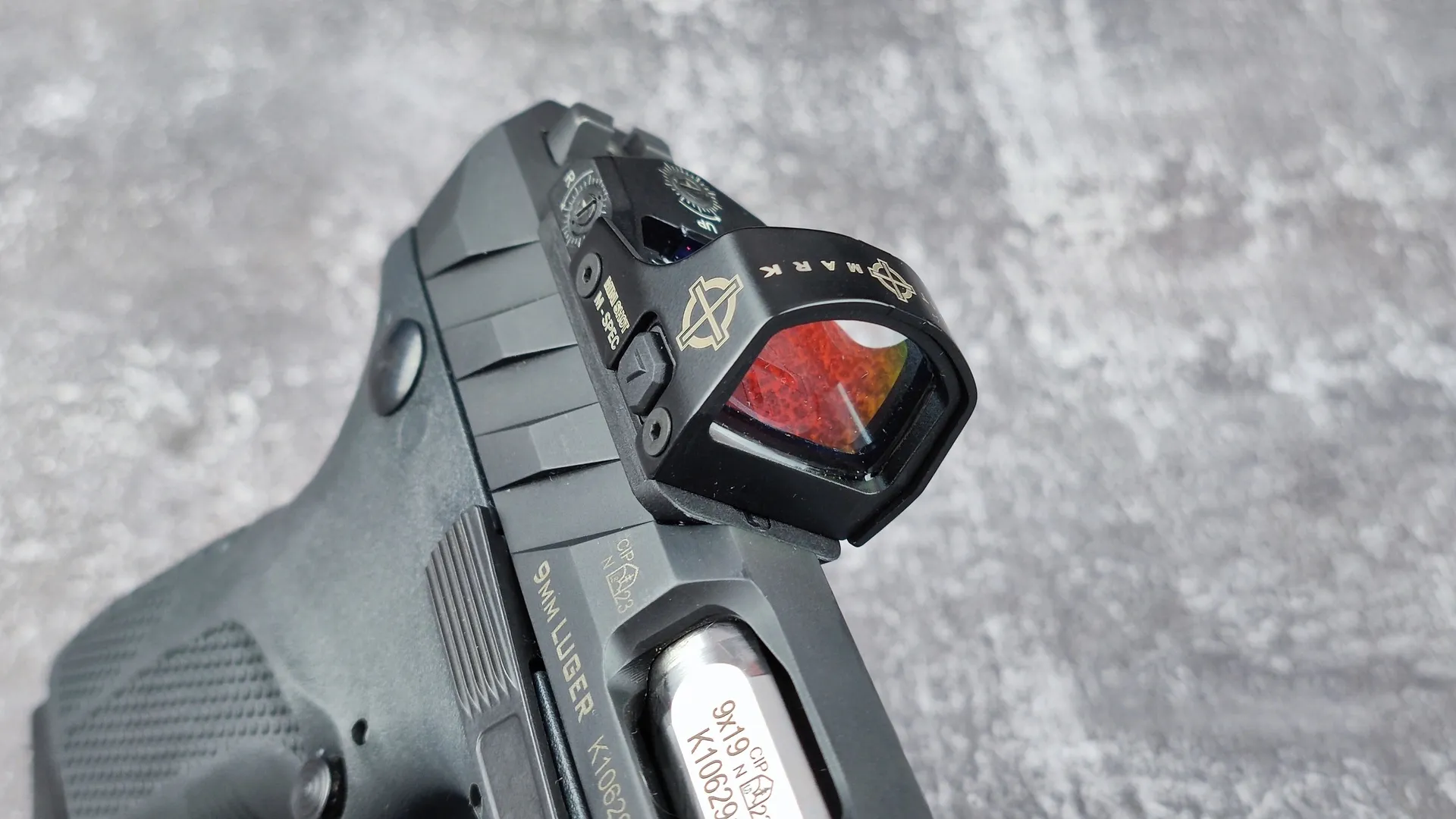 Sightmark Mini Shot M-Spec FMS on a pistol