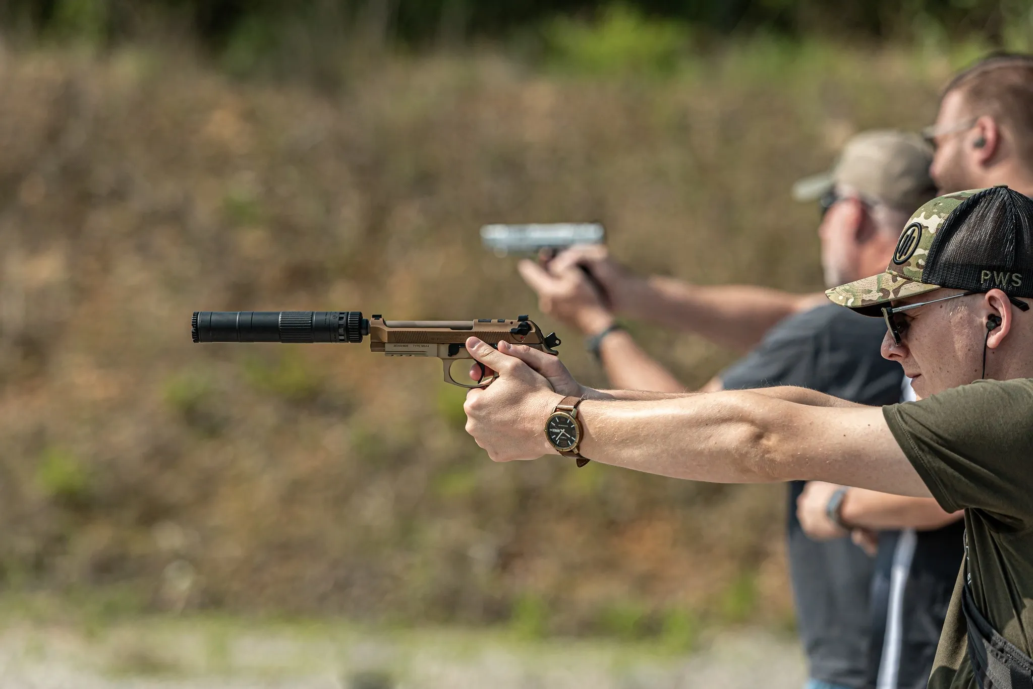 Two-handed shooting technique