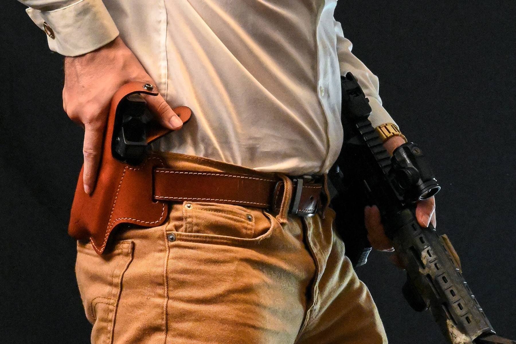 Glock 19 with light holster