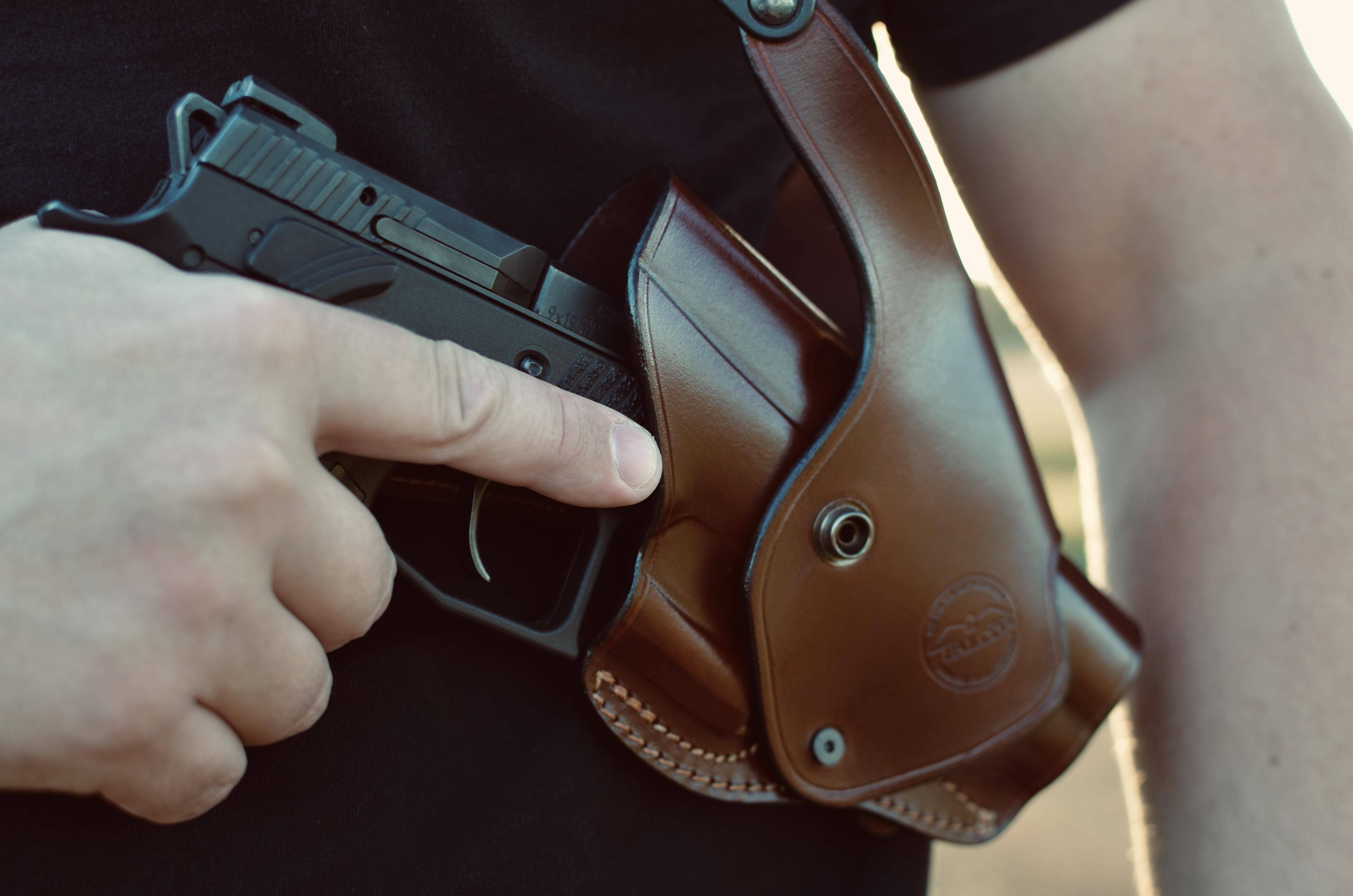 Leather Shoulder Gun Holster for pistol