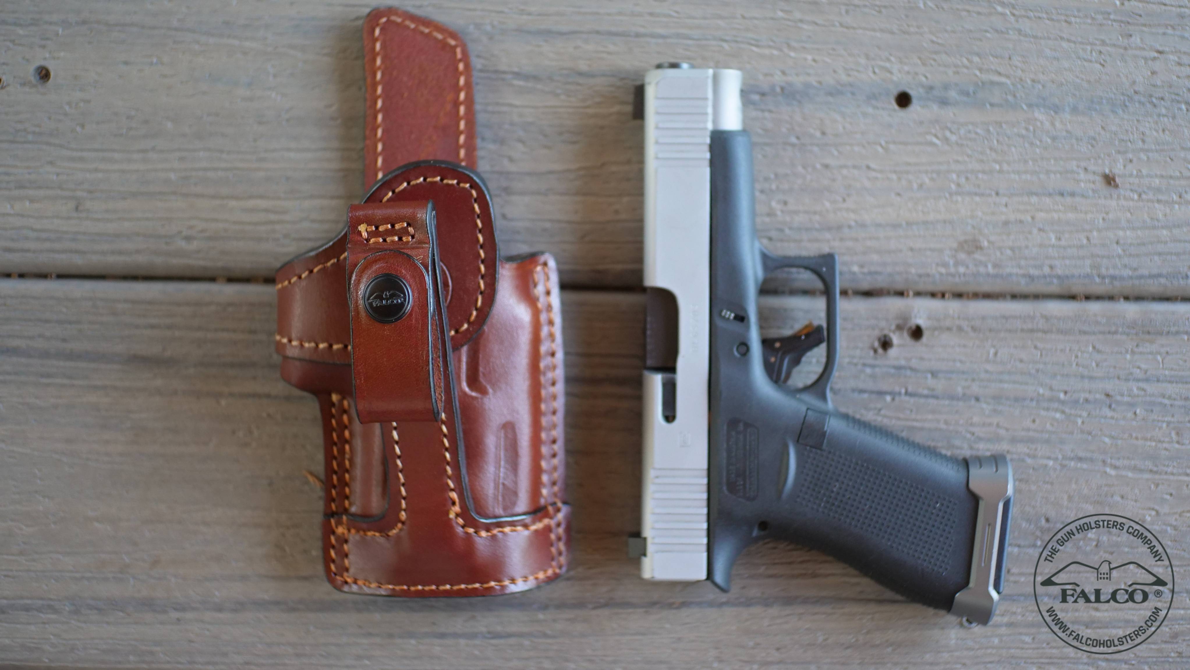 Leather IWB Holster with Grand Power Q1S MK23