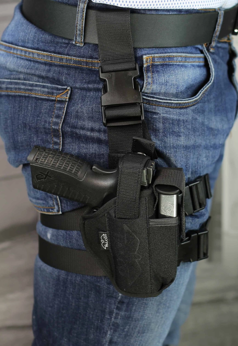 $ 65.95, | Tactical Nylon Leg Holster with Extra Mag