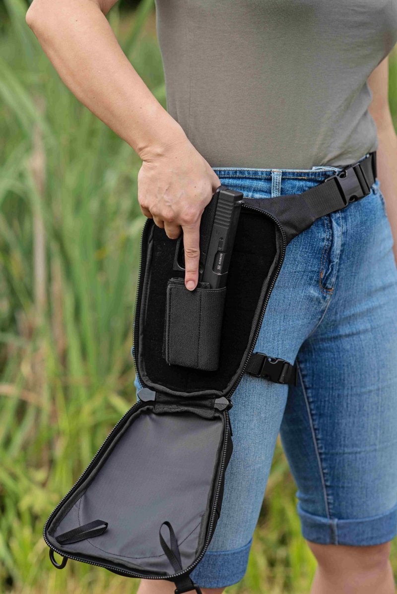 Simple Concealed Gun Bag Drop Leg Carry Falco